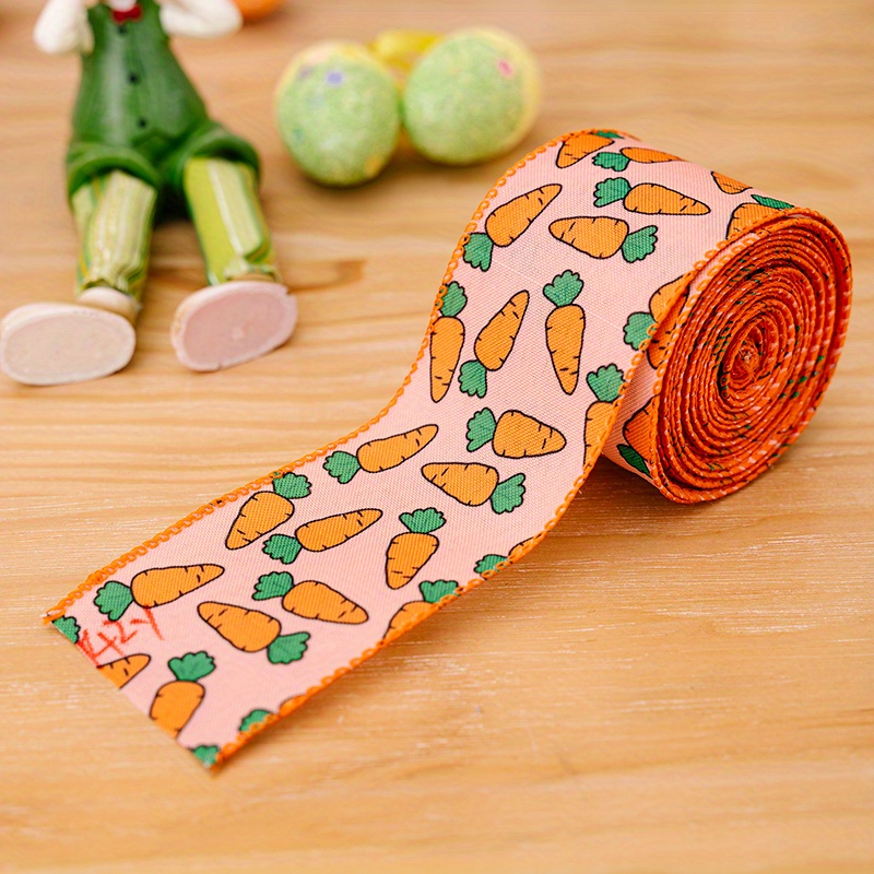  6 Rolls 30 Yards Easter Ribbon Wired Edge Bunny Egg Carrots  Ribbon with Patterned Gnome for Easter Spring Birthday Party Decorations  DIY Craft Supplies (Lively Style) : Arts, Crafts & Sewing