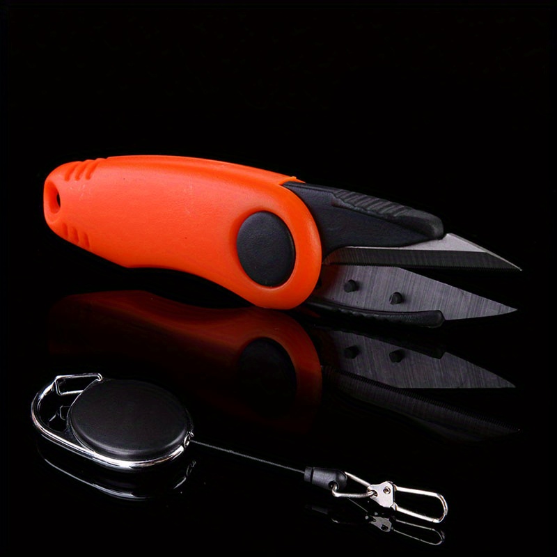  Mini Stainless Steel Foldable Blade Fishing Plier Scissor Braid  Line Snip Cutter (Black) : Sports & Outdoors