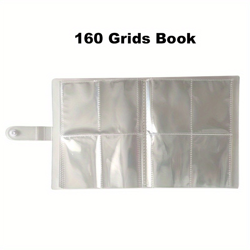 84/160 Grid Jewelry Storage Book Portable Travel Organizer Album  Transparent Bag