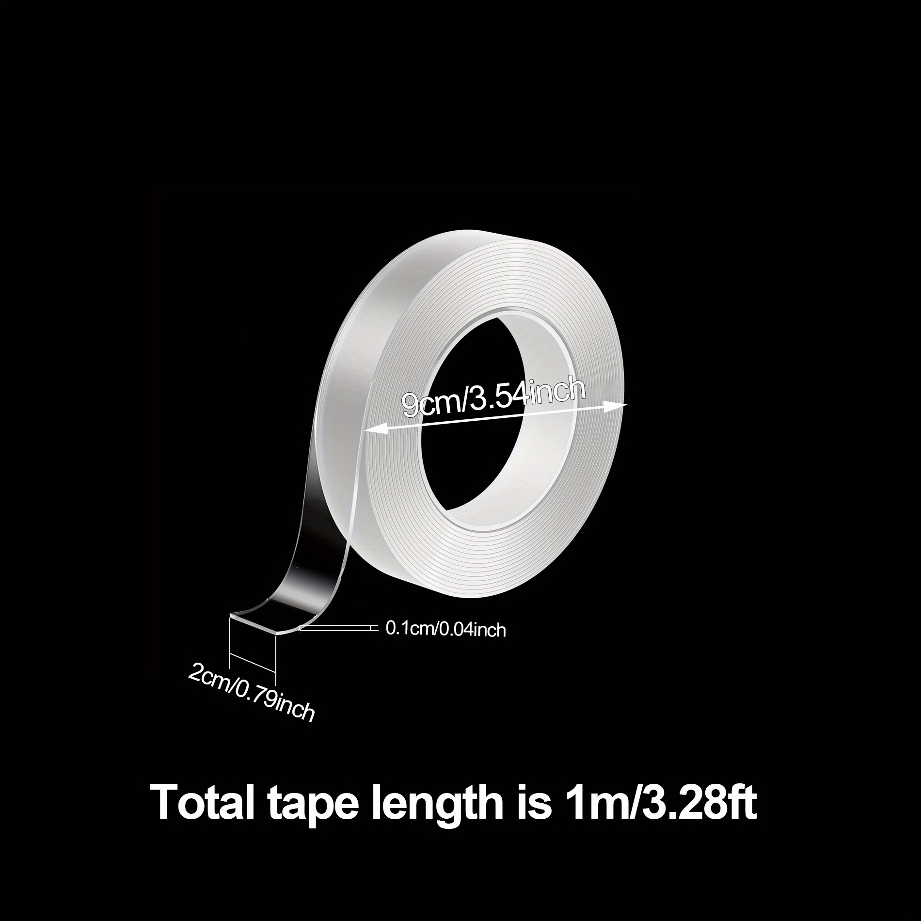 Double Sided Adhesive Tape washable Traceless Tape Sticky - Temu