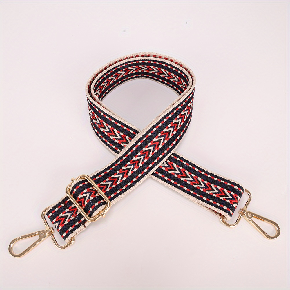 Vintage Pattern Strap Durable Adjustable Shoulder Bag Strap Wide Ethnic Strap
