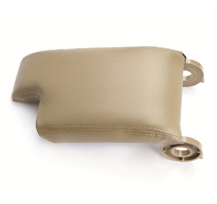 Center Console Lid Armrest Cover For BMW E46 3 Series 1999-2005 - Beige Leather & ABS