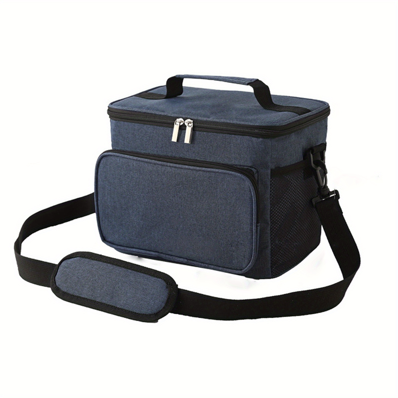 Blue Lunch Bag Reusable Lunch Box For Office Work School Picnic Beach ...