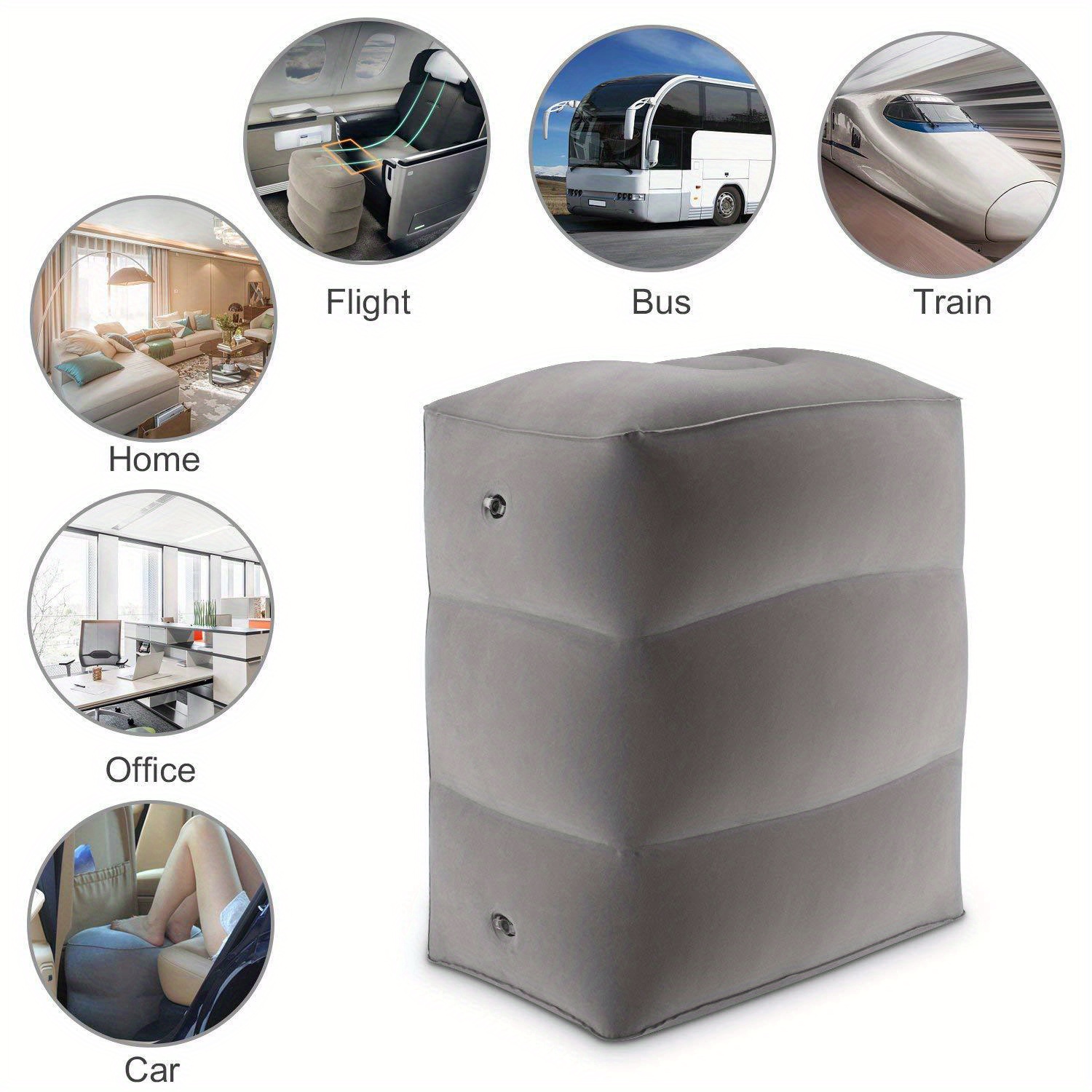 Flocking Pvc Inflatable Ottomans Footstools Airplane Temu