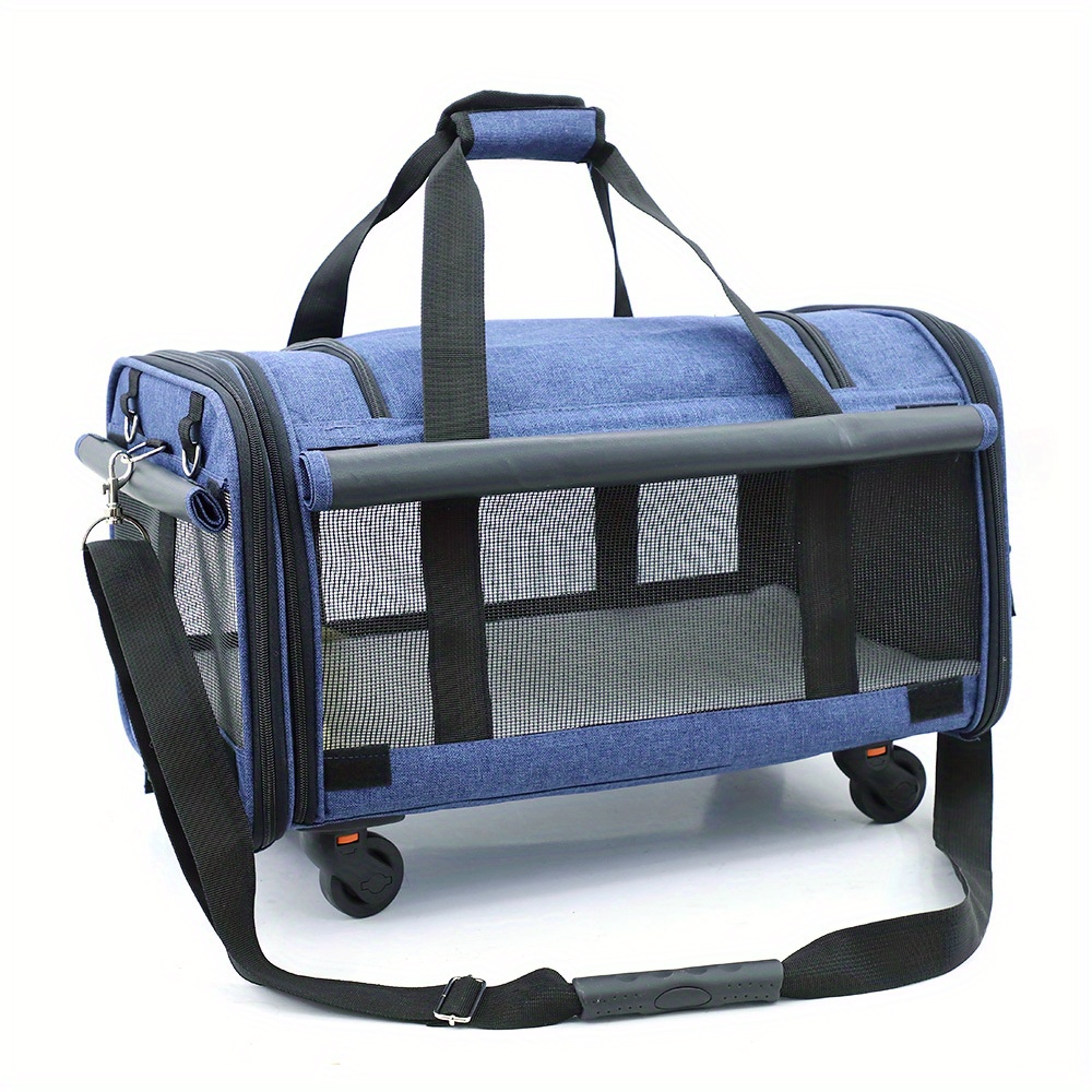 Large Pet Dog Trolley Load 15KG 4 Universal Wheels Pet Stroller Cat Dog  Carrier Bag Wheeling Suitcase For Big Pet Travel Case