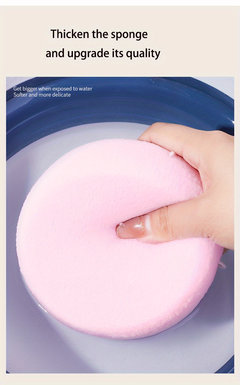 Deep Cleansing Face Puff Sponge Thickened Powder Puff For Temu