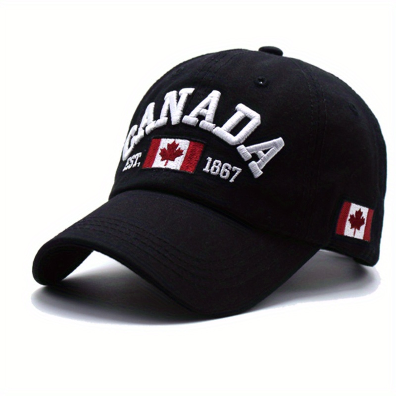 Coat of Arms of Canada Baseball Cap, Fishing Hat Mesh Back for Men Women  Adjustable Baseball Trucker Cap