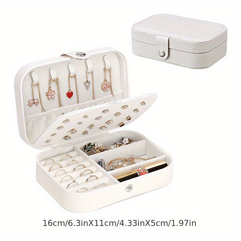 Necklace Organizer Box Multilayer Layered Travel Earrings - Temu