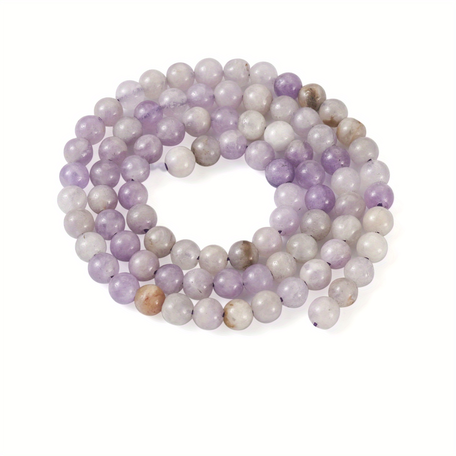 1 Strand Natural Lavender Jade Round Beads, Hole: 1~, : About