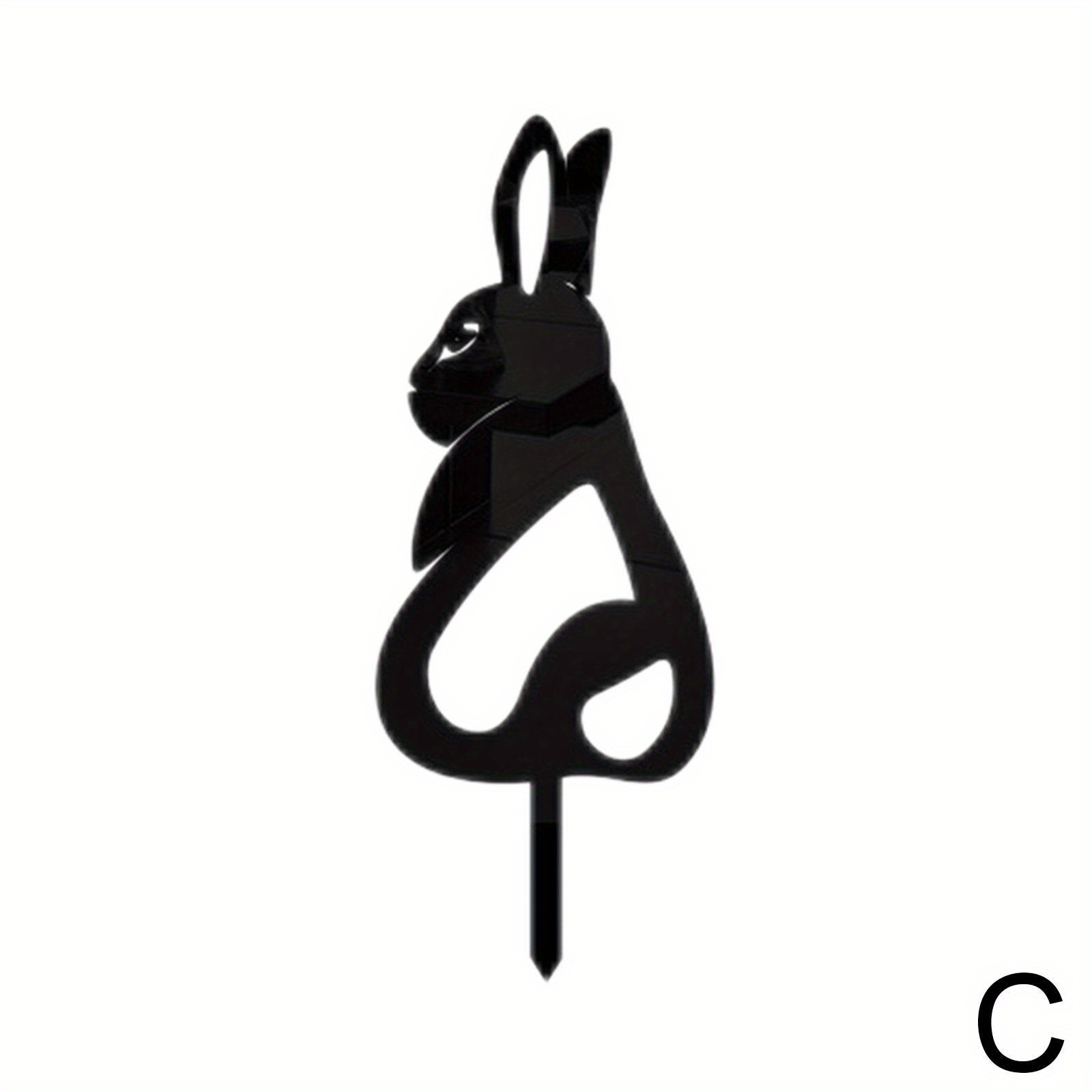 1pc Easter Garden Metal Rabbit Yard Art Rabbit Garden Art Easter ...