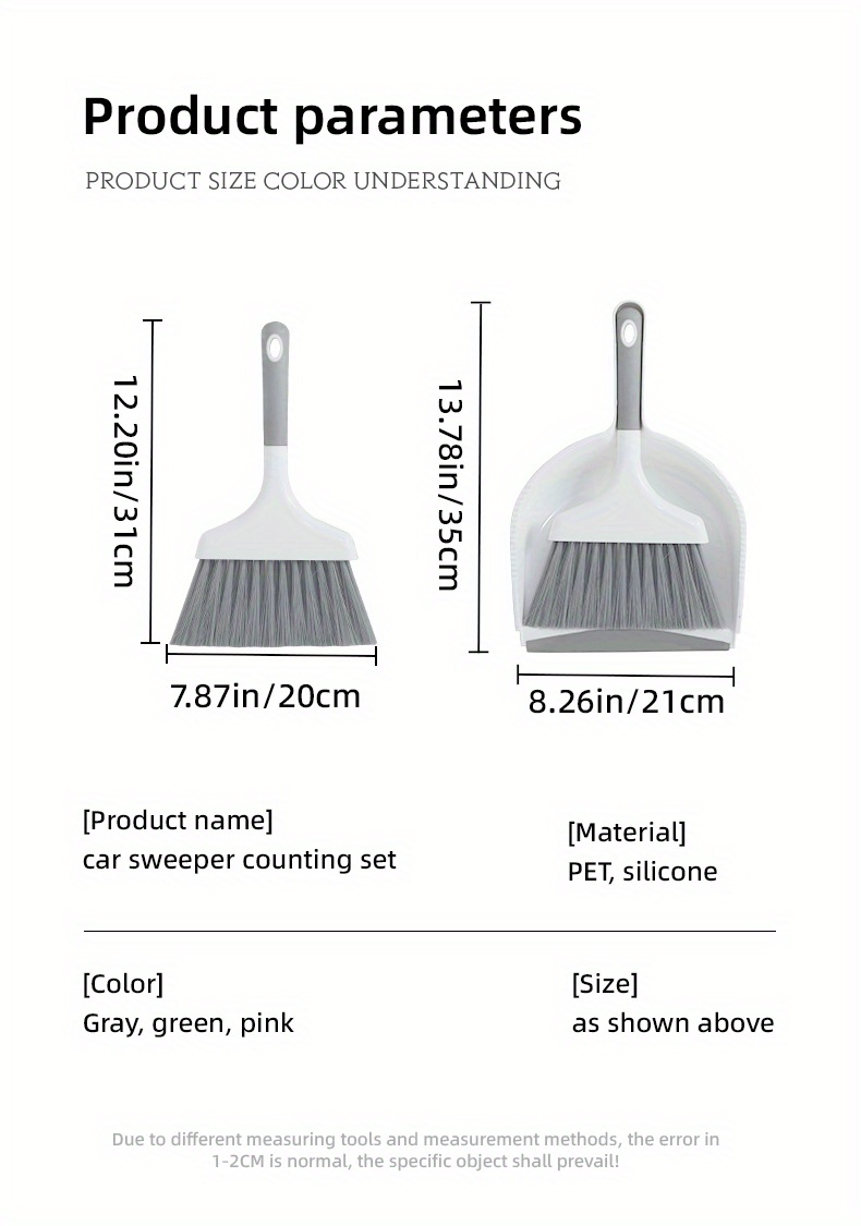 Small Broom And Dustpan Set Cleaning Brush Comb For Desktop Sweeping Car  Accessories Home Supplies For