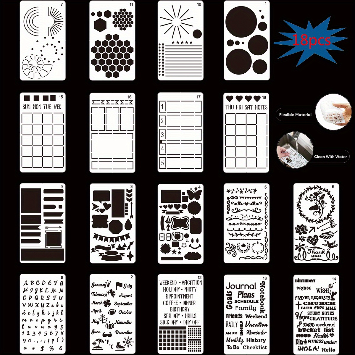 Journal Stencils Planner Stencils For Bullet Dot Journal - Temu