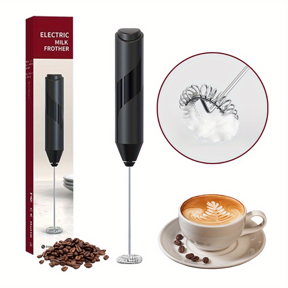 1pc Stainless Steel Wireless Electric Milk Frother & Whisk & Blender For  Coffee, Egg, Cream, Cake, Etc.