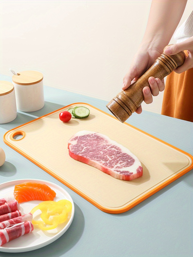 1pc Antibacterial and Anti-Mildew Cutting Board Set - Kitchen Plastic  Chopping Board for Fruits and Vegetables - Includes Knife Board Panel -  Sticky B