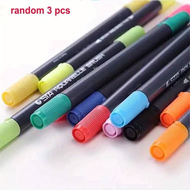 12pcs/24pcs Hook Line Pen Art Painting Doodle Pen Extremely Fine Sketch  Edge Pen Student Watercolor Painting Brush Needle Tube Pen Set