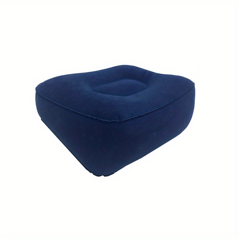 Inflatable Flocking PVC Ottomans for Travel and Office Nap