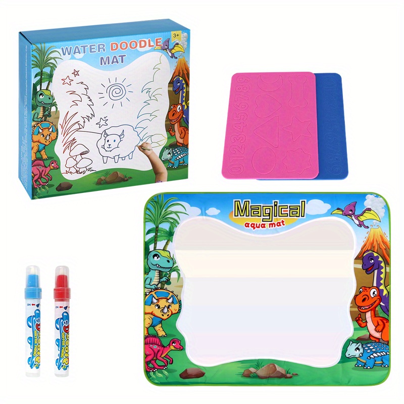 Aqua Magic Doodle Mat 40 X 32 Inches Extra Large Water Drawing Writing Pad  Doodling Coloring Mat Educational Toys Gifts for Kids Toddlers Boys Girls
