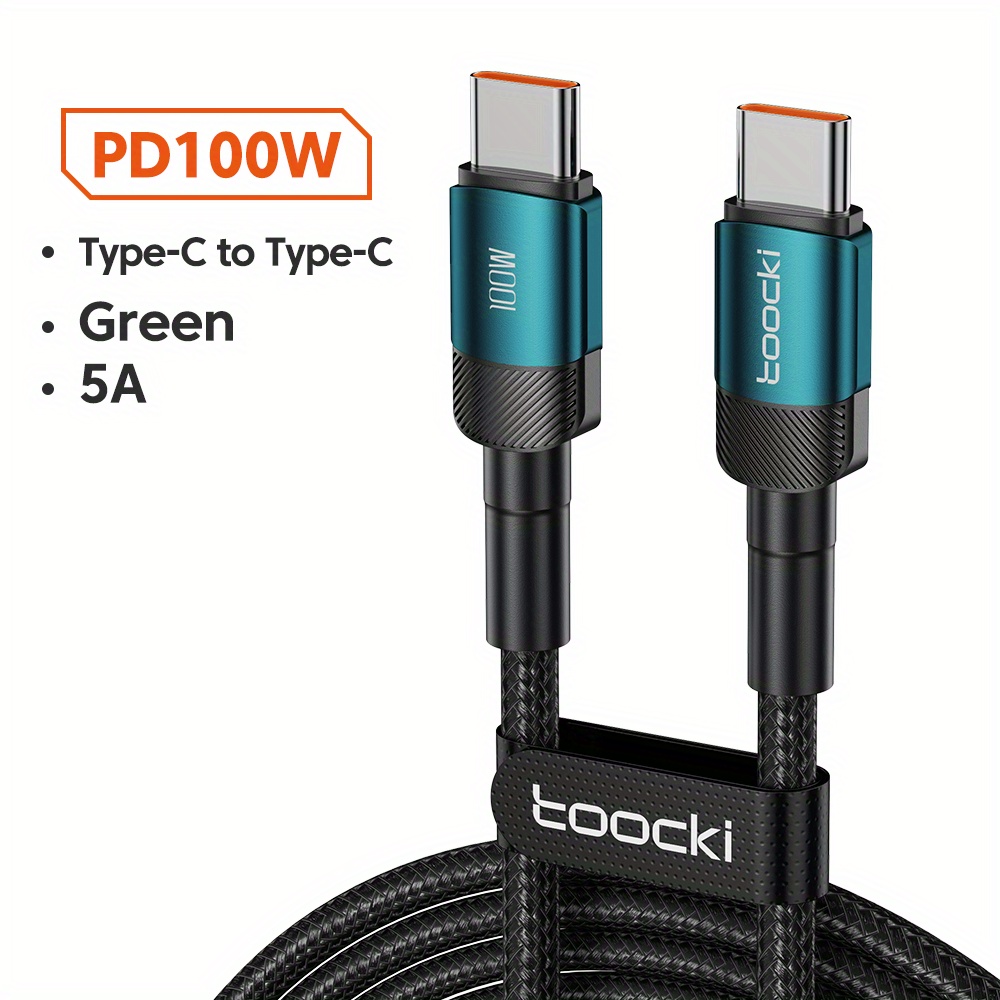 Toocki Usb C To Type C Cable Pd Fast Charging Charger Cable - Temu