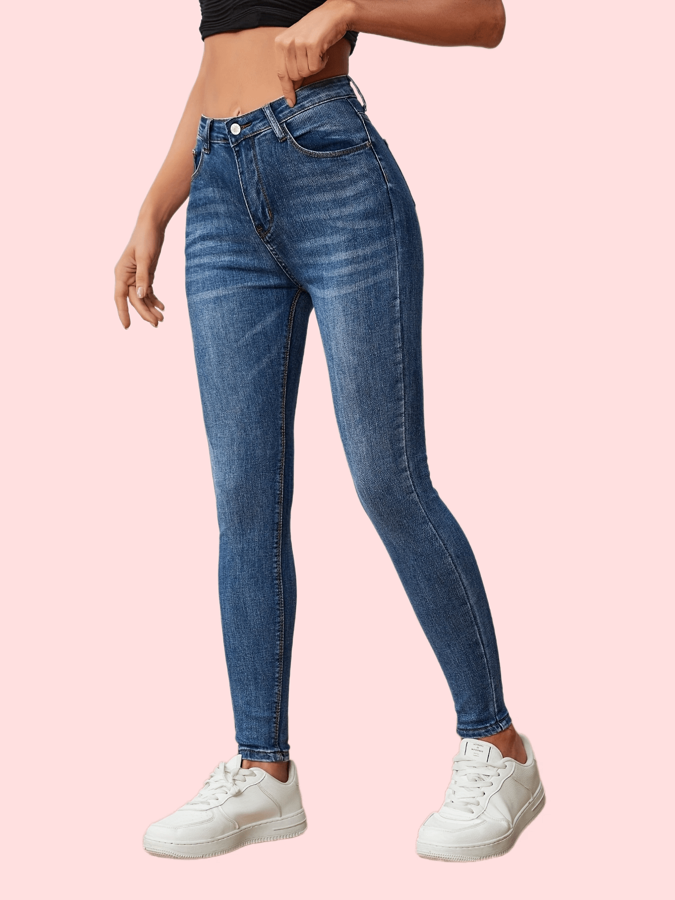 Jeans Ajustados Rasgados Elásticos Mujer Pantalones Lápiz - Temu