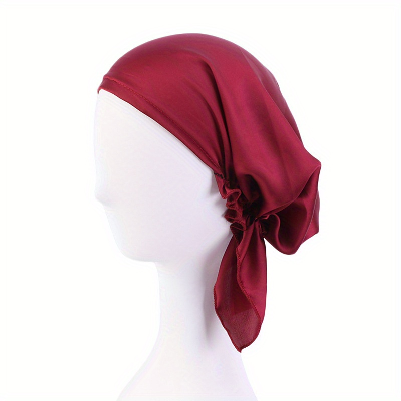 Satin Silky Sleeping Cap for Comfortable Sleep