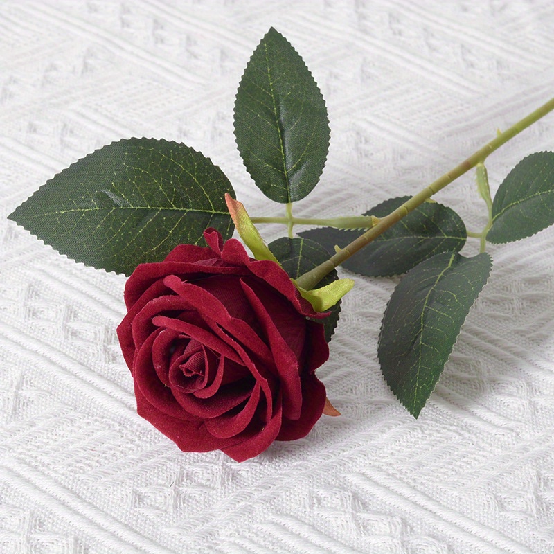 1pc Fiori Artificiali Rosa, Bouquet Rose Realistiche Gambo Lungo Decorazione  Casa Matrimonio Festa Bouquet Rose Seta, Servizio Clienti 24 Ore 24, 7  Giorni 7