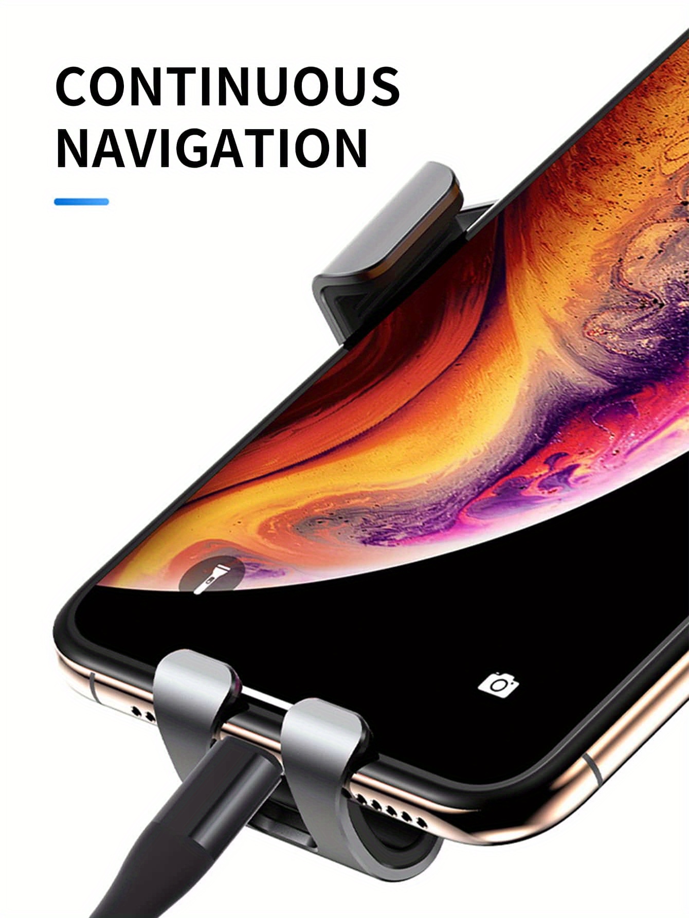 Car Mobile Phone Holder, Preserved Mobile Phone Charging Port, Adapts