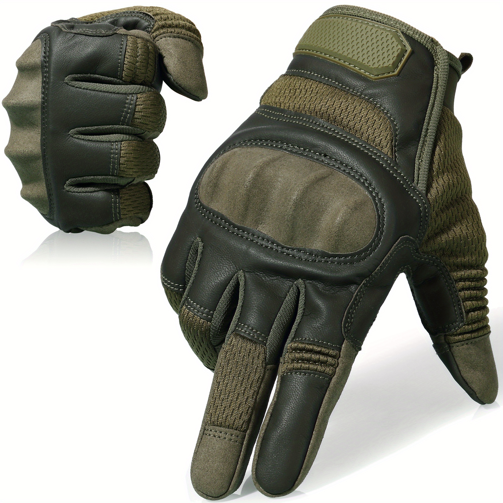 WTACTFUL Guantes tácticos sin dedos para motocicleta, motocicleta,  ciclismo, escalada, senderismo, guantes de caza