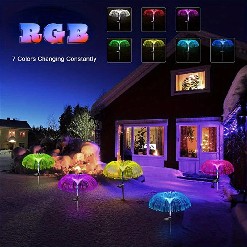 Solar Garden Lawn Lights Solar Jellyfish Light Outdoor - Temu