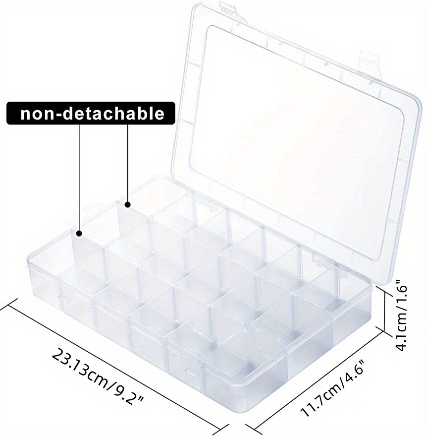 Large Plastic Compartment Container Bead Storage Organizer - Temu