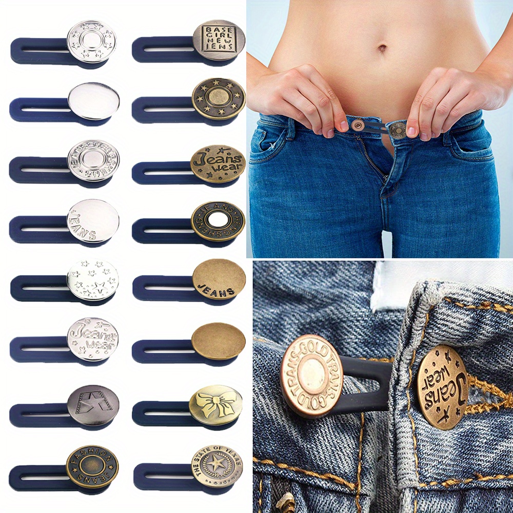Button Extenders, 10pcs No-Sewing Extend Buttons for Pants Jeans