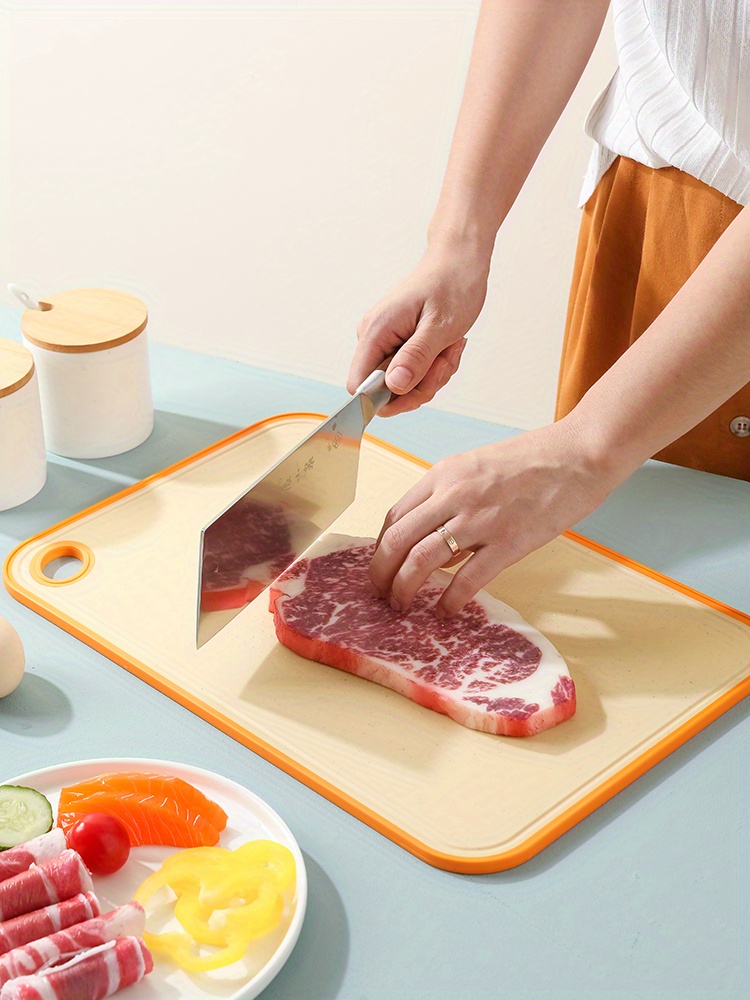 Plastic Chopping Board for Cutting Fruits, Vegetables, Meat