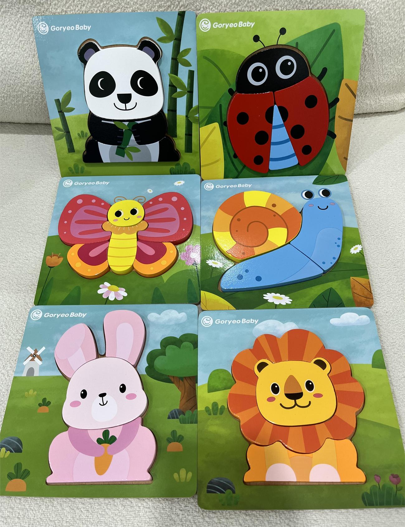 6pcs Jigsaw Puzzle Set Animal Shape Color Montessori Toy Fine Motor Skill  Early Learning Preschool Educational Gift Game For Years Old Kids | Shop On  Temu And Start Saving | Temu