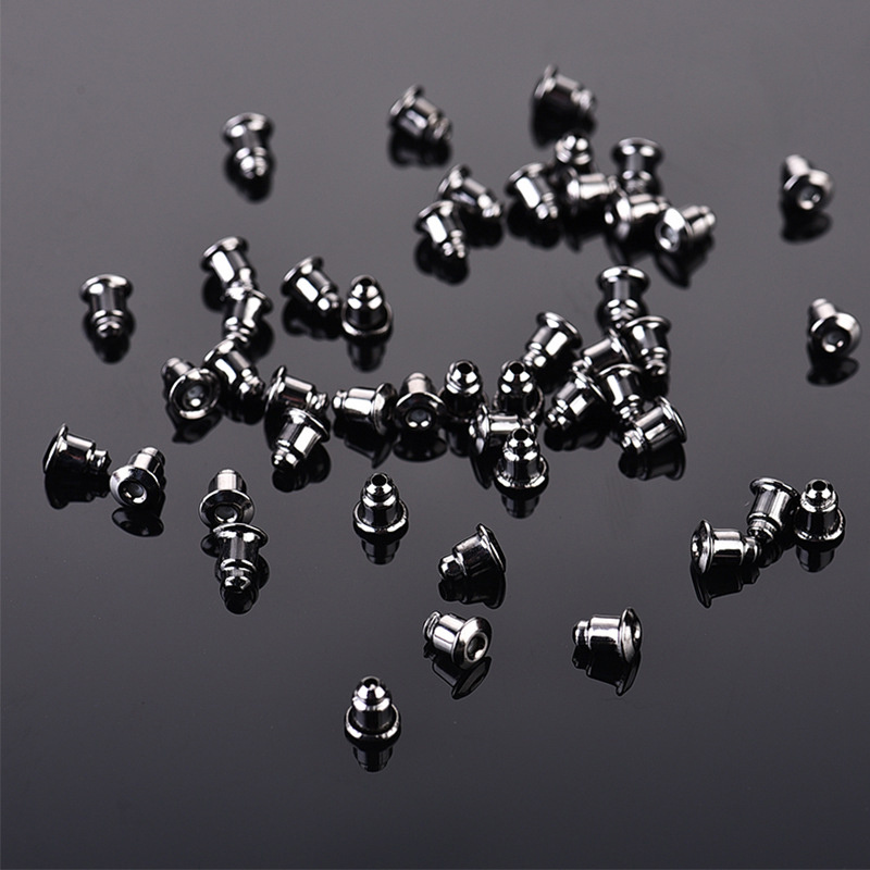 100Pcs Earring Backs Safety Bullet Clutch for DIY