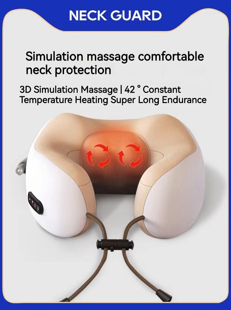 U-shaped Cervical Massager, Household Car Mounted Neck Massager, Multiple  Electric Kneading And Neck Massage Pillows - Temu