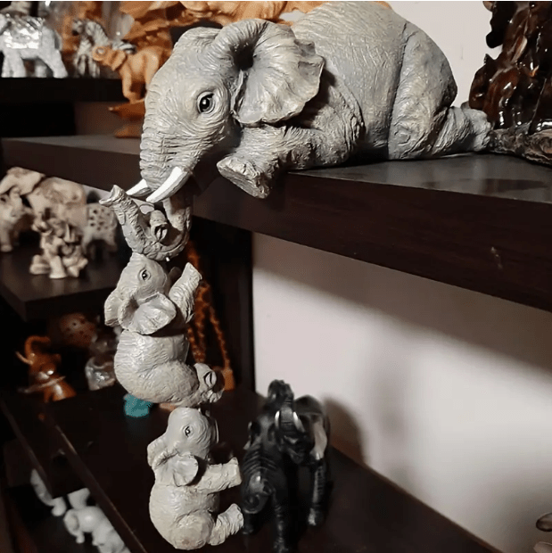 Elephant Sitter Figurines Elephant Mothers Hanging Two Temu Australia