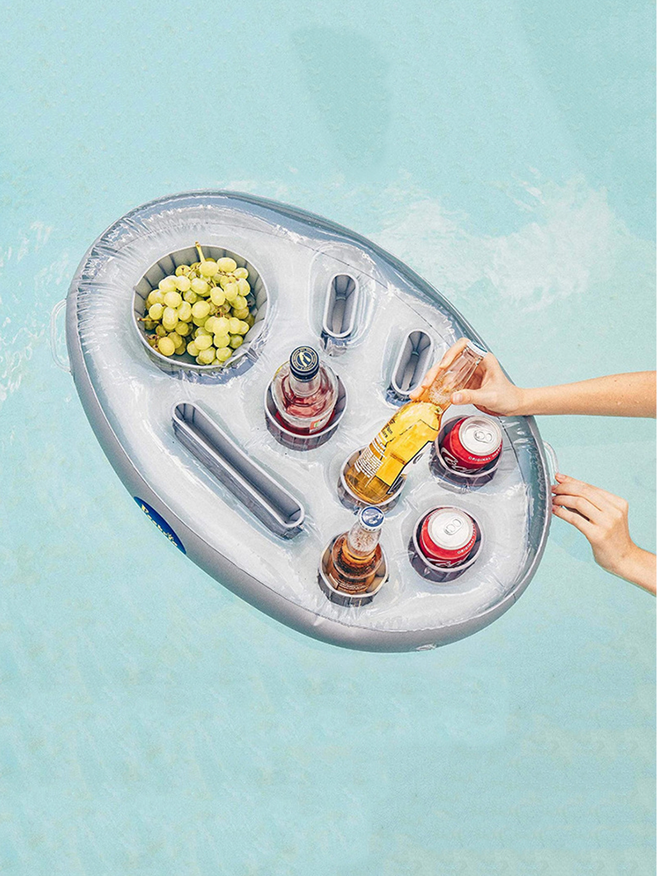 Pool Drink Holder Floats [large Size] Inflatable Salad Food - Temu