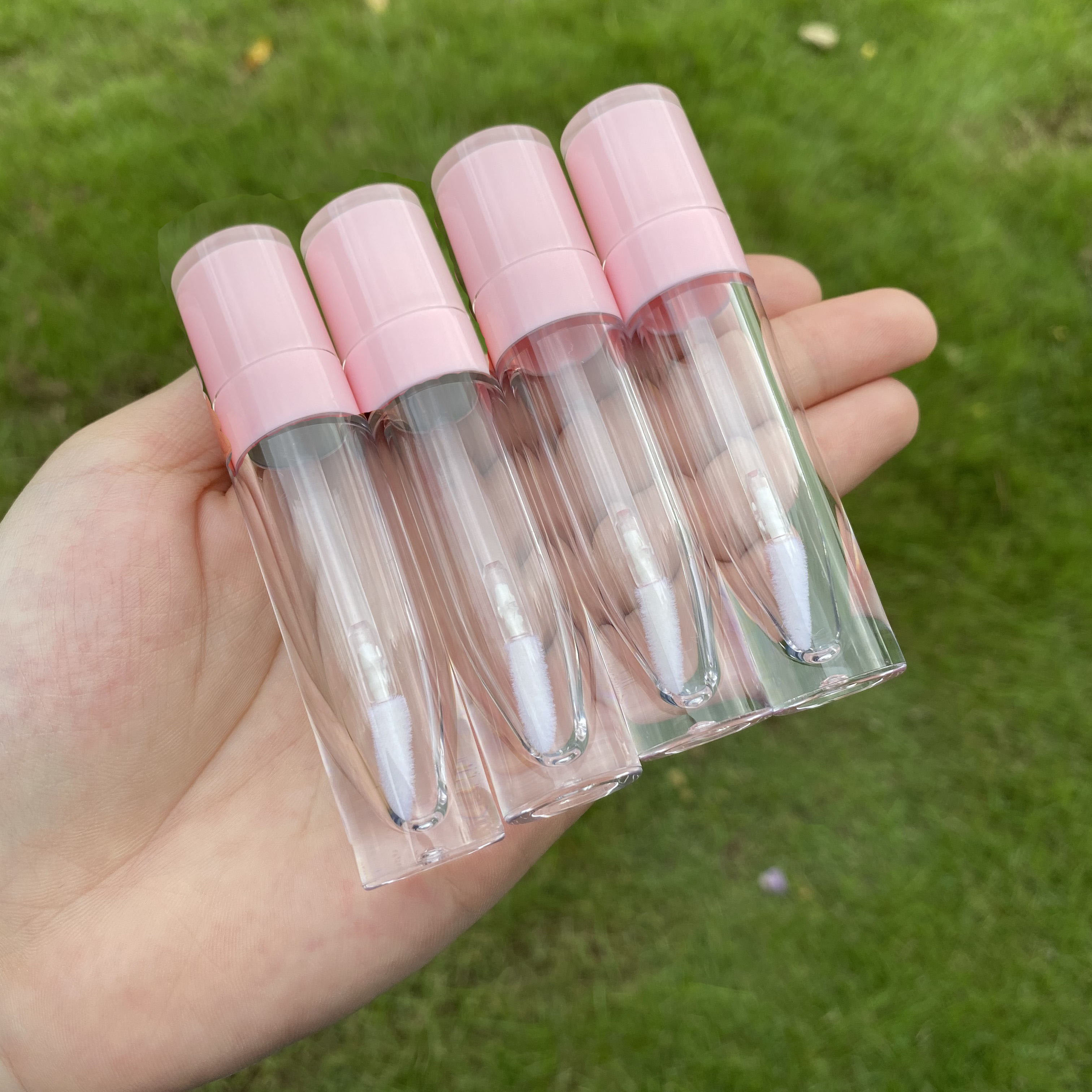 6ML Glass Container Containers - Pink Lid 