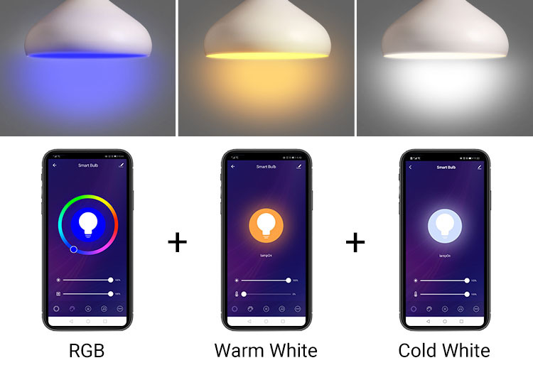 1pc smart light bulb 9w a19 a60 led light bulb 800lm cri 90 rgb color changing wifi light bulb compatible with alexa google assistant for smart home lighting decor details 0