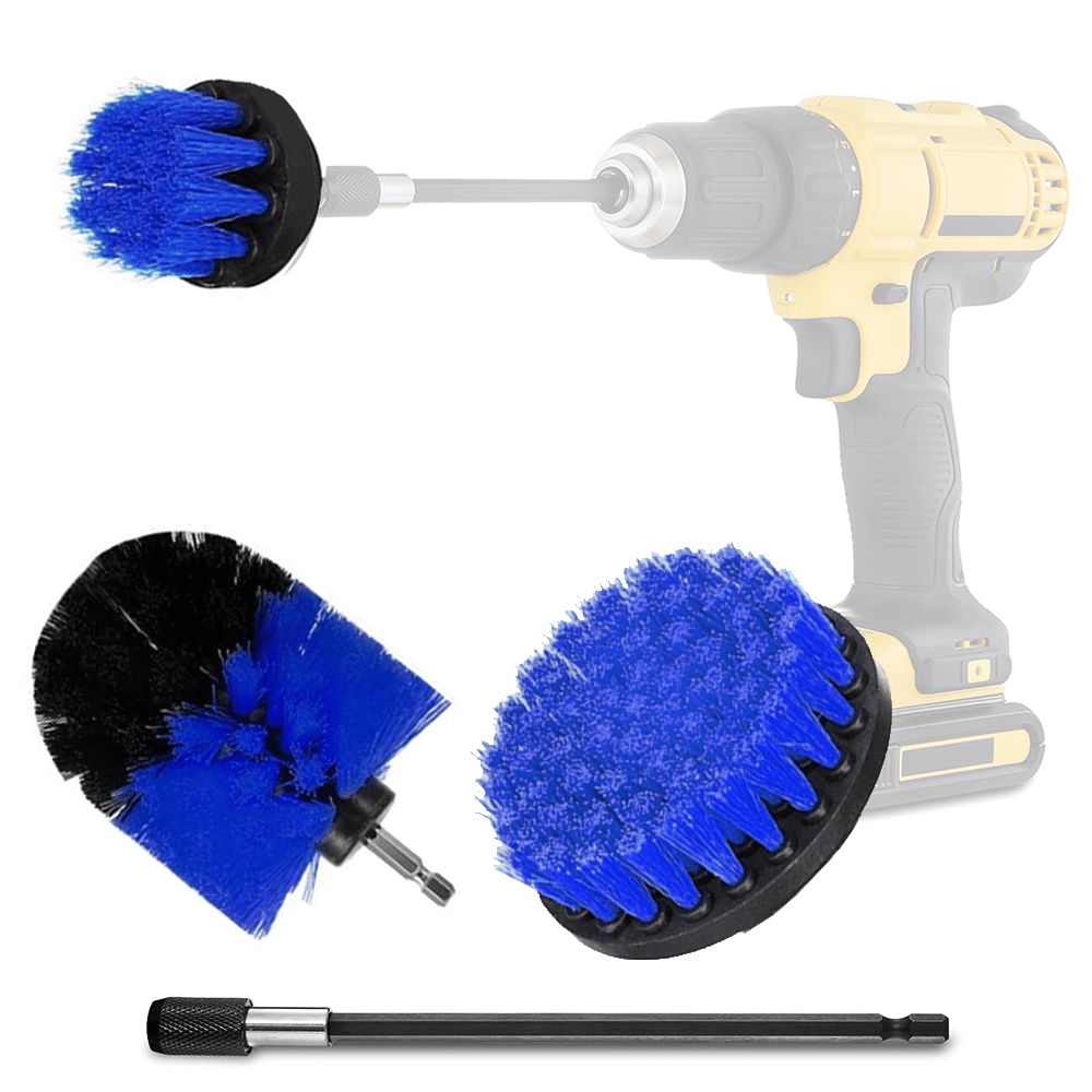 Drill Cleaning Brush Set - Soft Bristle (4-Piece)