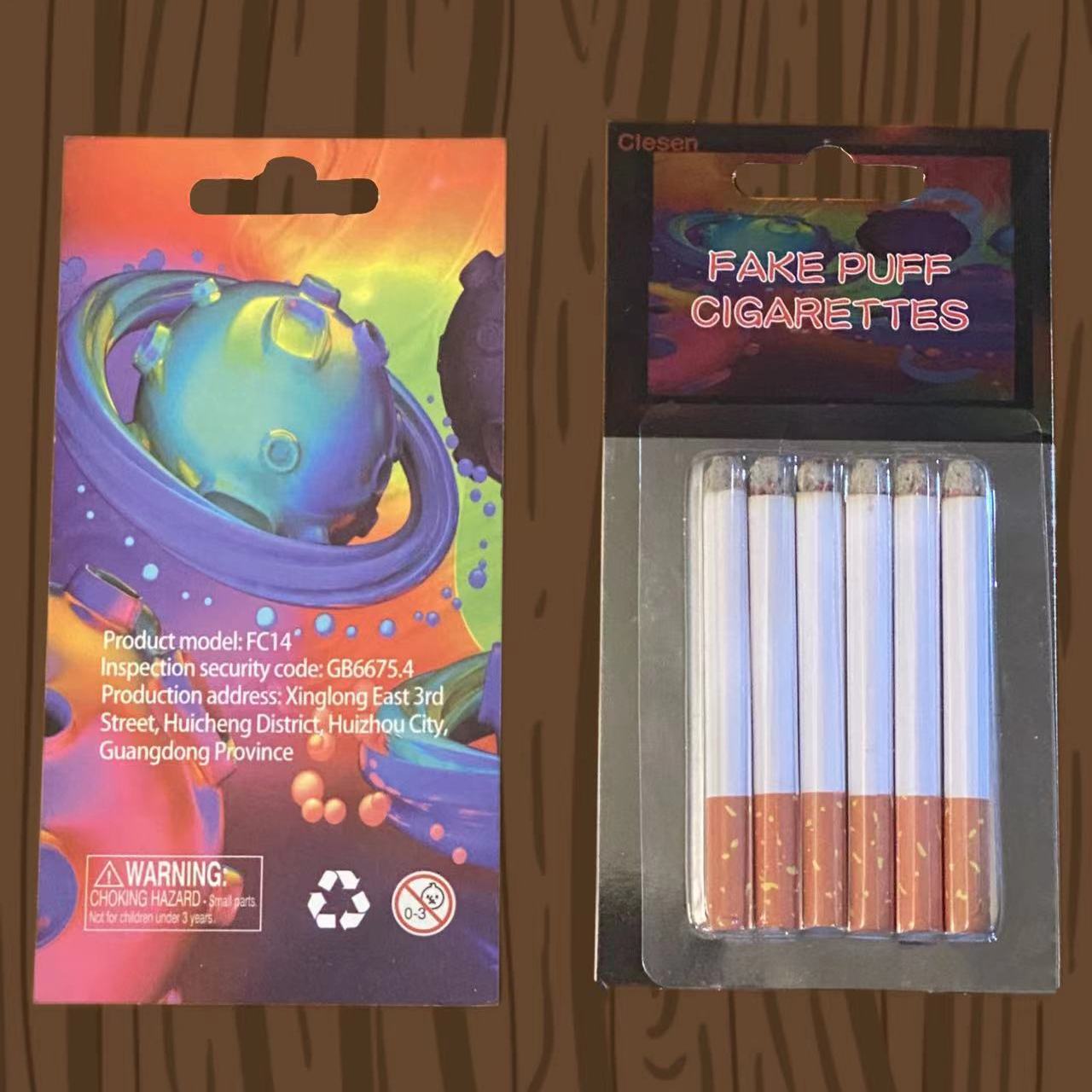 bubble blowing cigarette temu 2pcs/6pcs Realistic * Stage Puff Cigarettes 4pcs Mini Cigarette Box Style