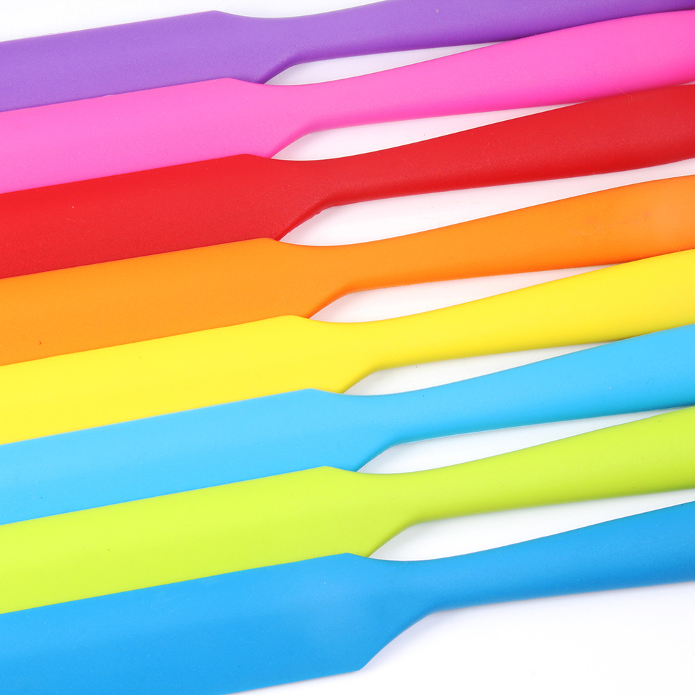 Integrated Silicone Long Spatula Macaron Color Cream Spatula - Temu