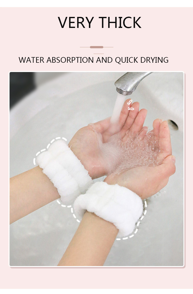 Facial Wrist Strap Towel Absorbent Strap Wrist Washband Face - Temu