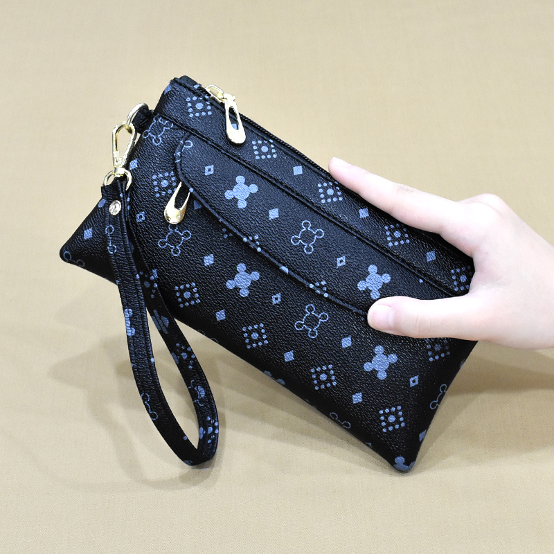 Small Printed Long Wallet, Fashion Faux Leather Clutch Purse