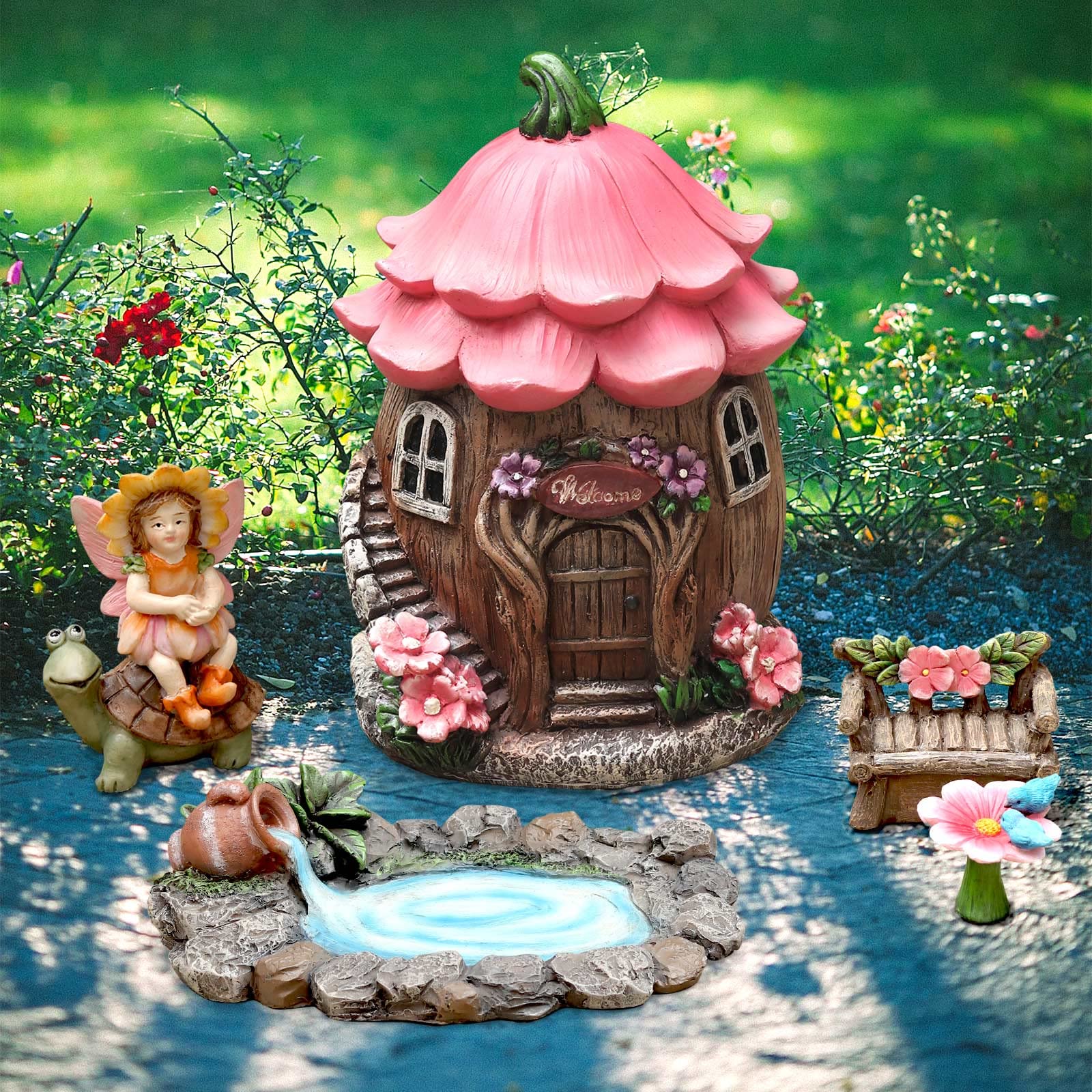 Fairy Garden Decor House Kit Miniature Garden Sculpture - Temu