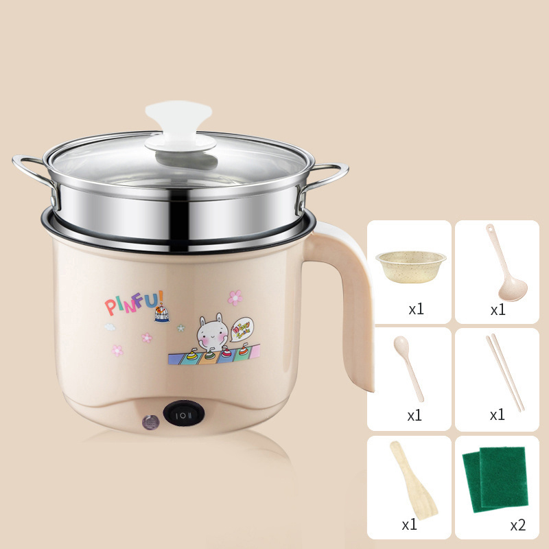 Multifunctional Electric Cooker 220V Heating Pan Cooking Pot Machine Hotpot  Noodles Eggs Soup Steamer Mini Rice Cooker Hot Pot