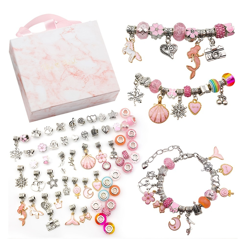Charm Bracelet Making Kit Jewelry Making Supplies Beads - Temu