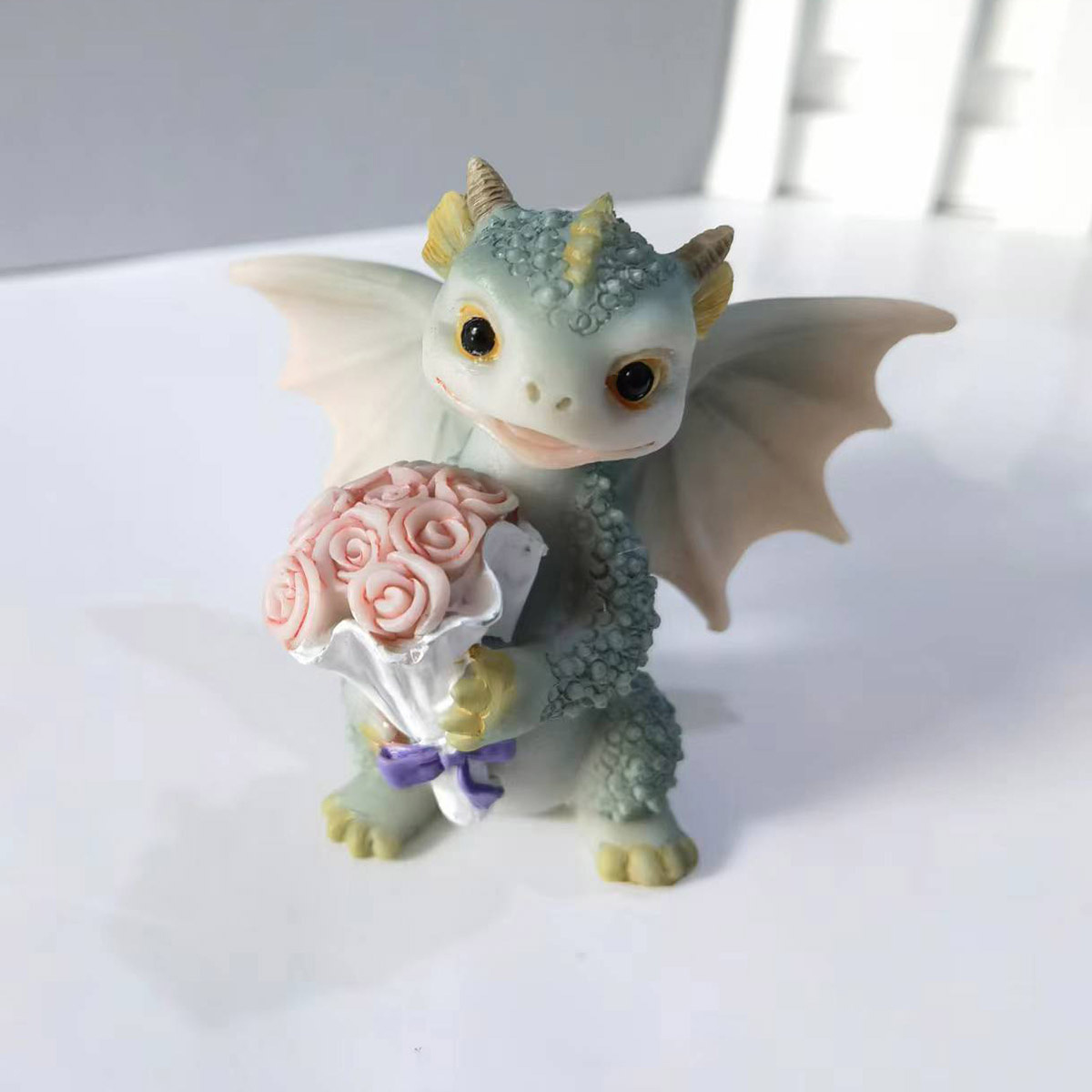1pc, Cute Creative Cartoon Dinosaur Decoration, Doll, Resin Decoration, Crafts, Room Decor, Scene Decor