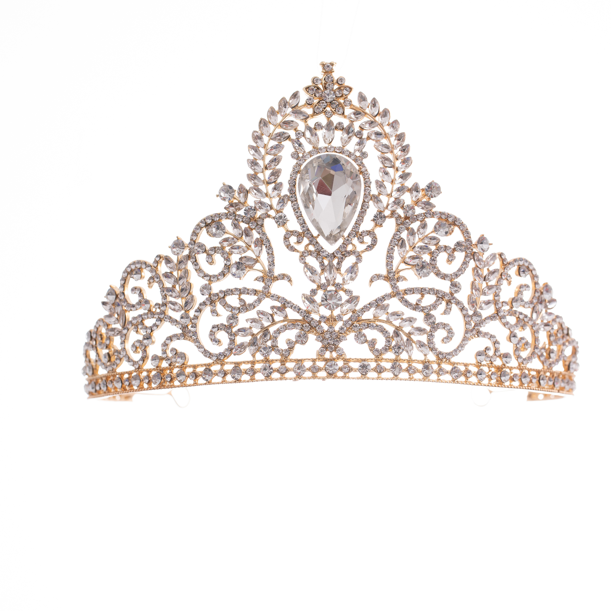 Baroque Crystal Bridal Tiaras Crowns Women Rhinestone Temu Norway