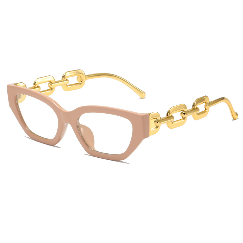 Cat Eye Glasses Frame Y2k Vintage Leopard Candy Color Clear Lens