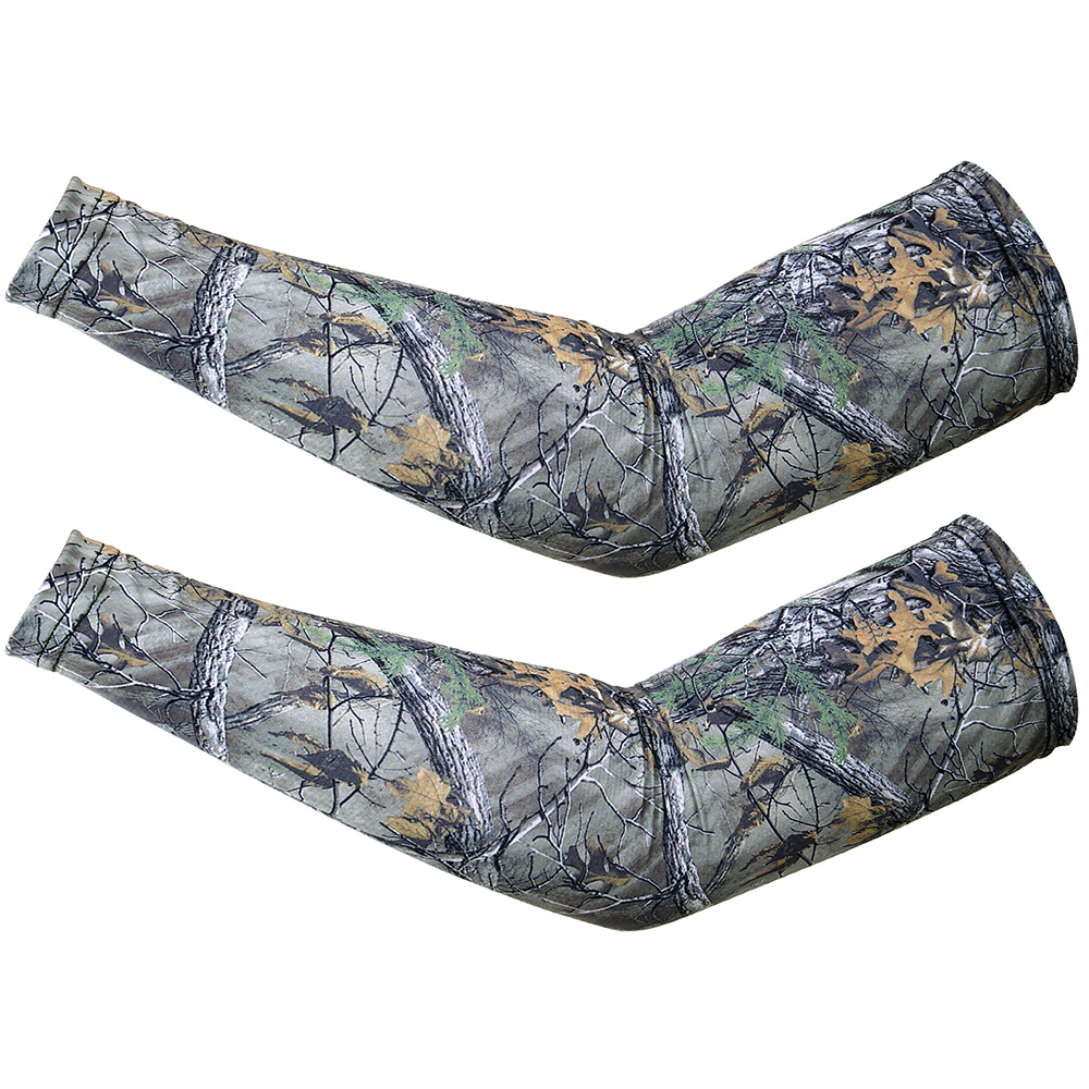 Uv Protection Camouflage Arm Sleeves Outdoor Sports Elastic - Temu